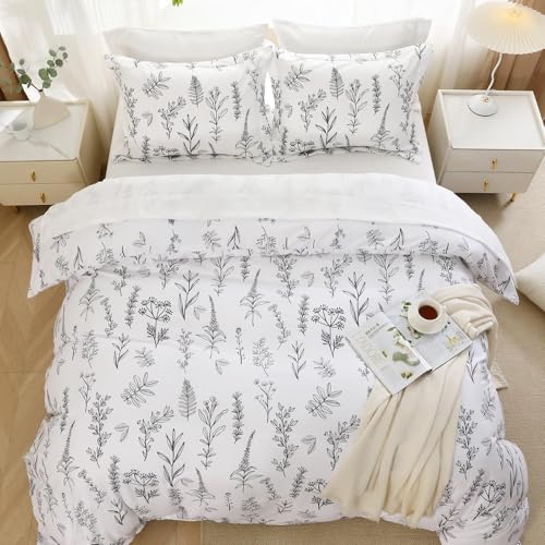 White Bed in a Bag Queen 7 Pieces