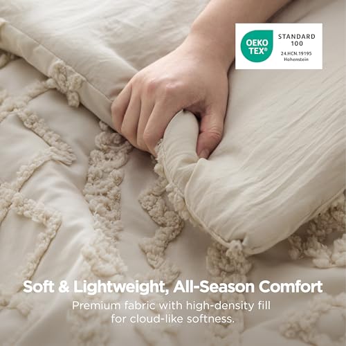 Tufted Boho Comforter Set King Size