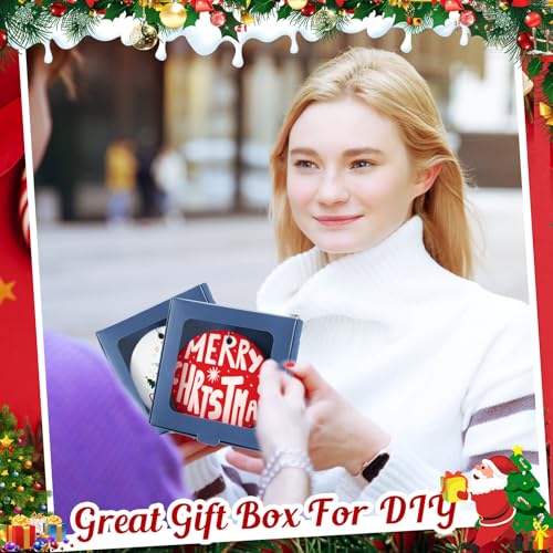 25 Pcs Christmas Sublimation Ornament Blanks Box (25 Count)