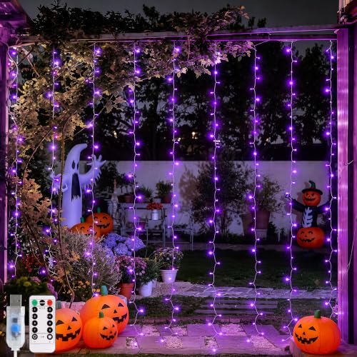 200 LED USB Purple Halloween Lights (6.5 Foot)