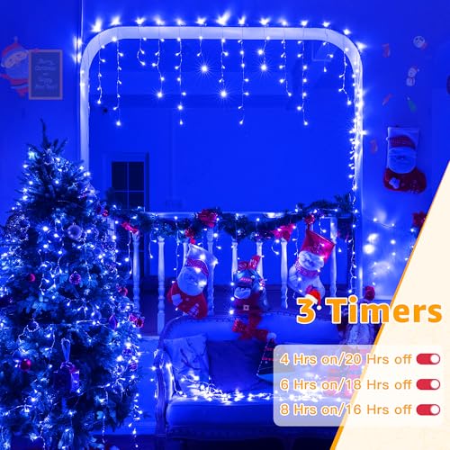 Icicle Lights for Outside 720LED 60FT (60 Foot)