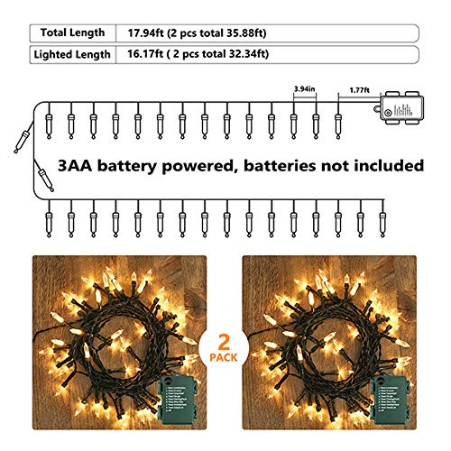 Battery Christmas String Lights (2 Count)