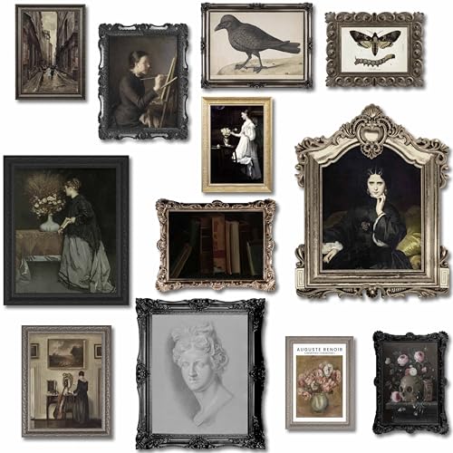 12PCS Unframed Dark Academia Moody Gothic Art (12 Count)