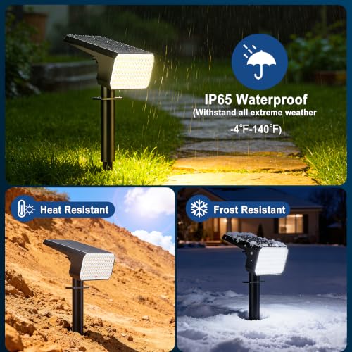 12 Pack Solar Spot Lights Outdoor Waterproof IP65 (12 Count)