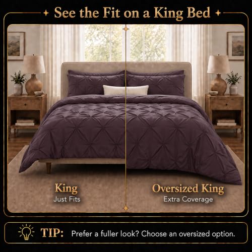 King Size Comforter Set Cocoa Powder