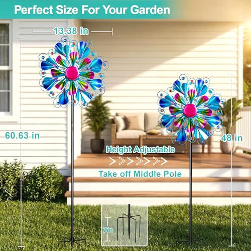 Solar Wind Spinner Outdoor Metal