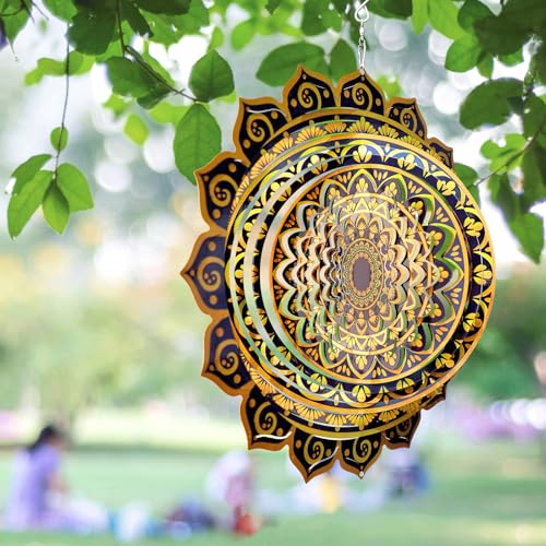 Wind Spinner Mandala Rich Gold‌