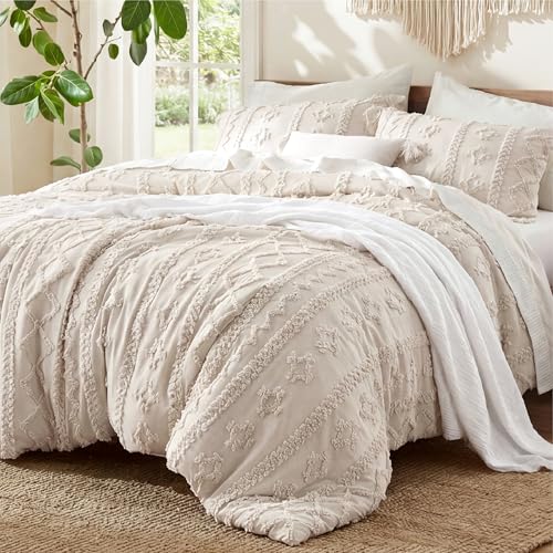 Tufted Boho Comforter Set King Size