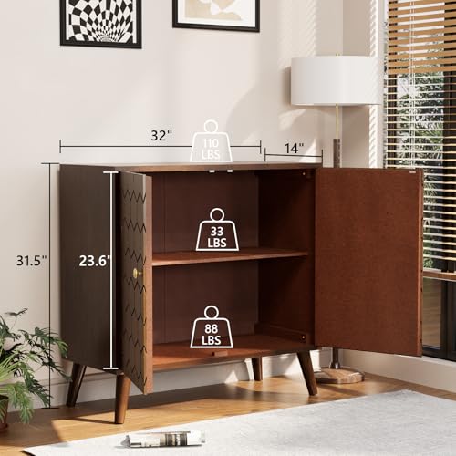 32" Storage Sideboard with Doors