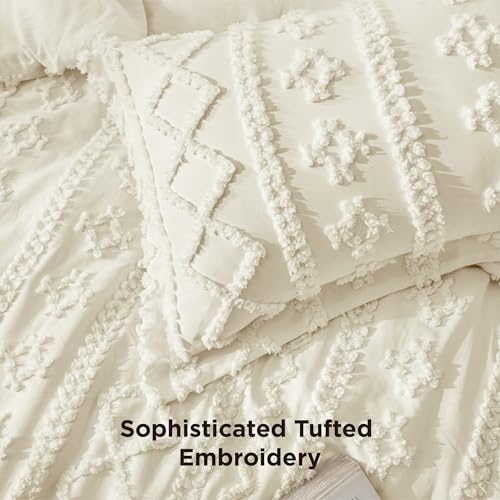 Tufted Boho Comforter Set King Size