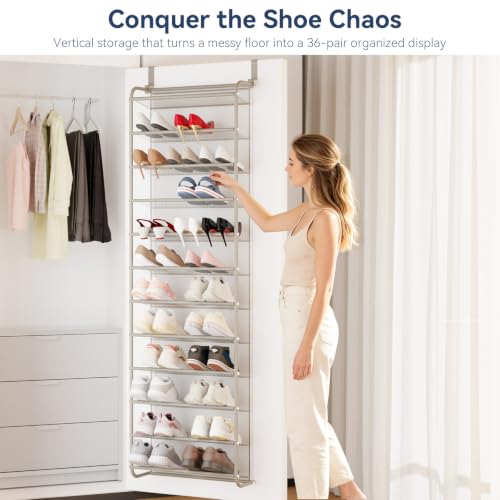 36 Pair Over the Door Shoe Rack