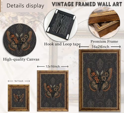 Vintage Gold Framed Butterfly Wall Art