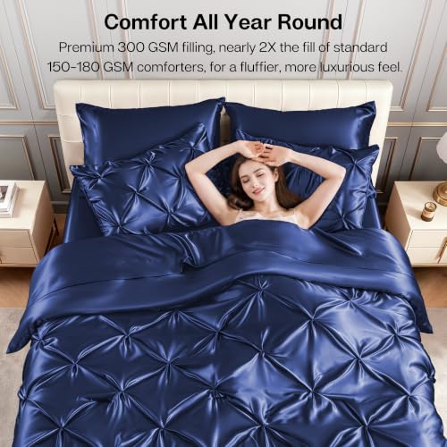 Satin Comforter Set Oversized Queen