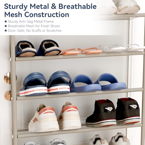 36 Pair Over the Door Shoe Rack