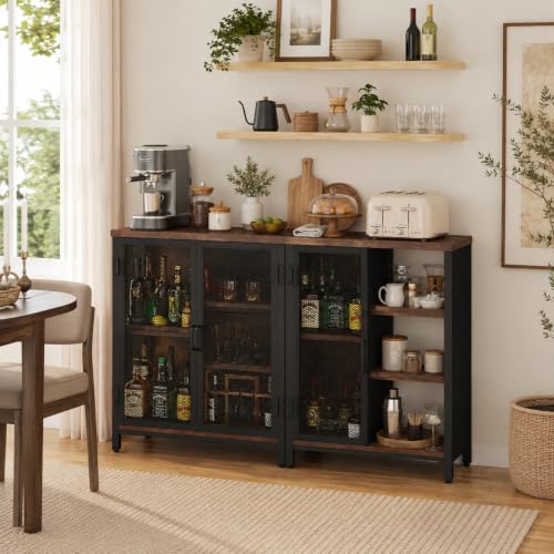 Coffee Bar Cabinet for Home Liquor