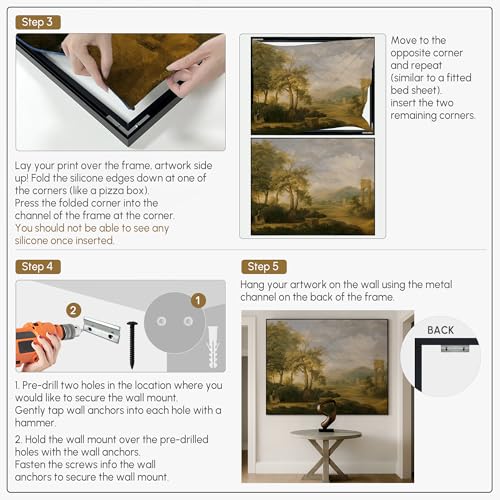 46"x60" Extra Large Framed Wall Art Koi Fish Swirl Tranquil Water Illustration for Home Living Room Bedroom Decor