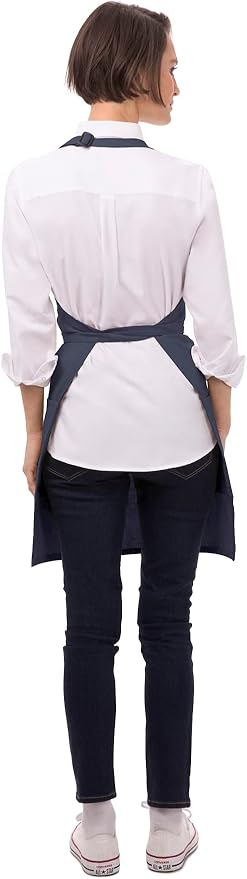 Chef Works Unisex Two Patch Pocket Bib Apron