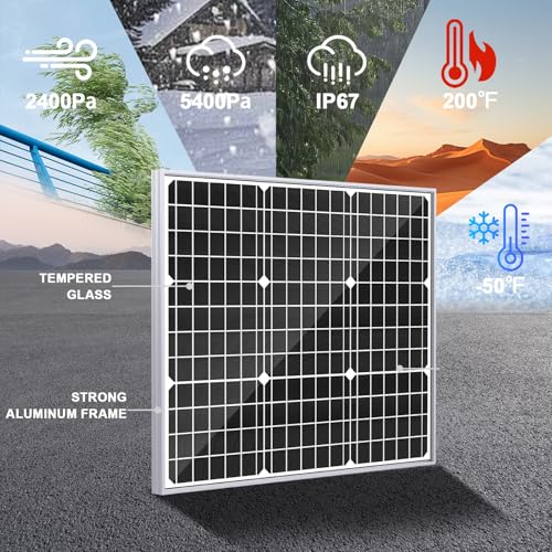 Solar Panel Kit 50W 12V