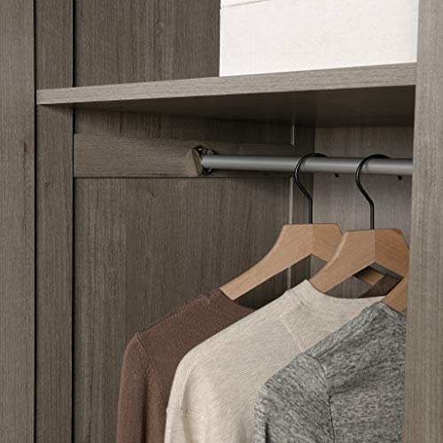 Select Multipurpose Bedroom Armoire Wardrobe Closet Pantry Storage Cabinet with Storage Drawers and Hanging Rail