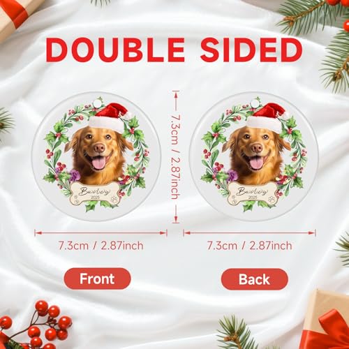 Personalized Dog Ornaments for Christmas Tree with Photo