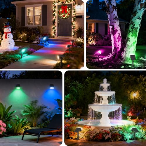 Solar Spot Lights Outdoor (8 Count)