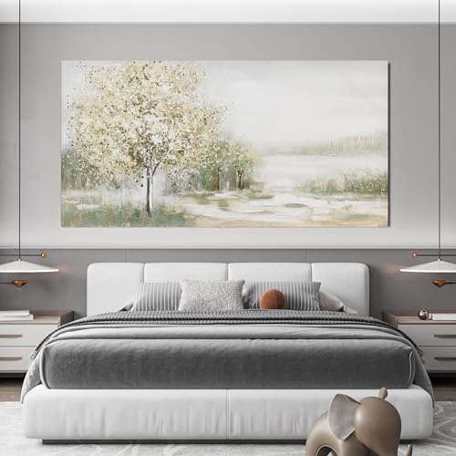 Canvas Wall Art Decor Oversized Landscape Wall Art Decor Green Wall Art for Living Room Natural Canvas Art Wall Decor Oversized Wall Art Prints For Walls Home Office Wall Decorations 39"X78"
