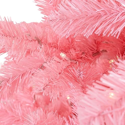 7.5ft Pink Christmas Tree with Lights