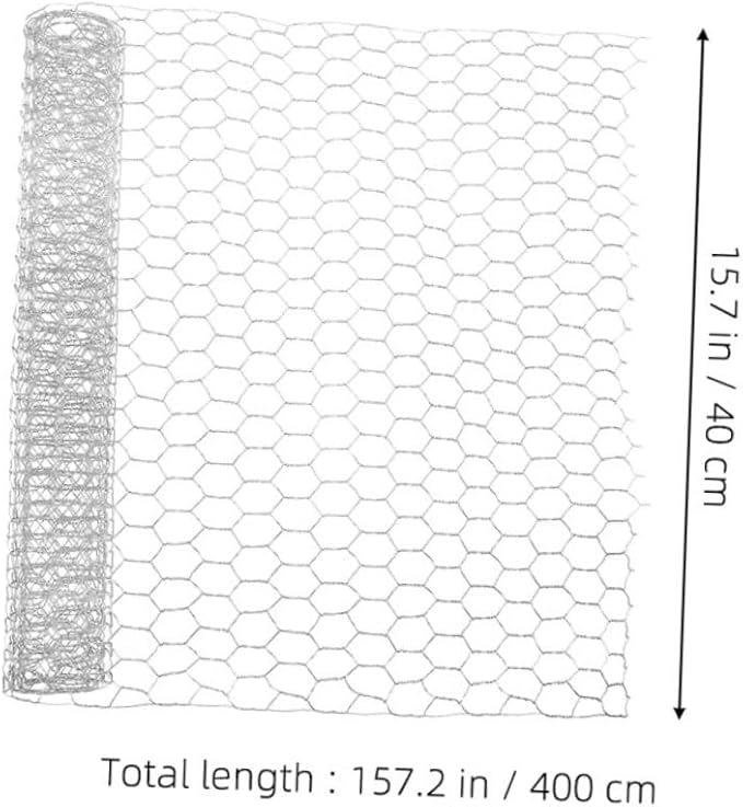 YARNOW 1 Roll Galvanized Wire Poultry Netting Heavy Duty Chicken Coop Fencing Mesh for Garden Bird and Deer Barrier Easy Assembly Durable and Ventilated Enclosure