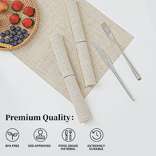 Beige Placemats Set of 4 (4 Count)