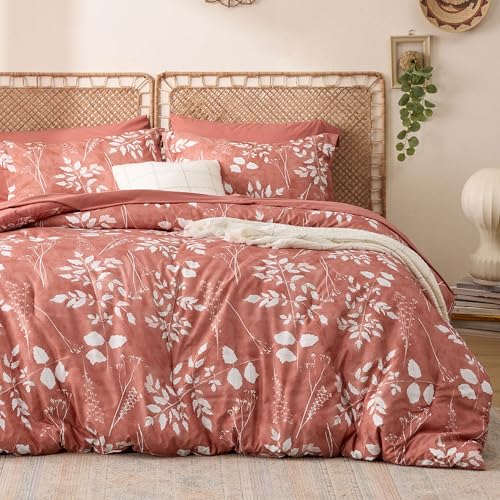 Floral Dusty Pink Comforter Set