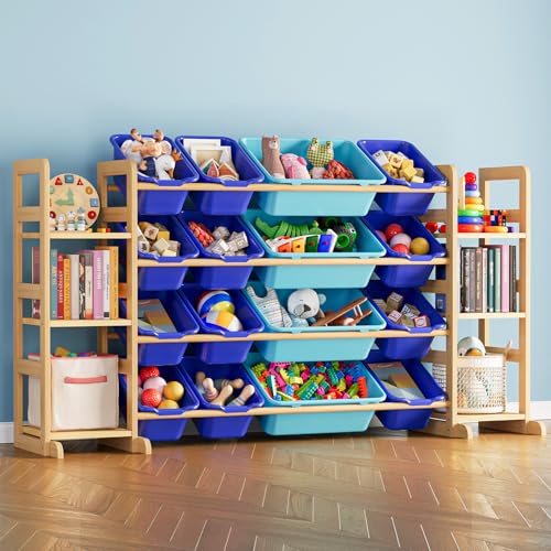 Toy Storage Organizer With 6 Shelves And 16 Bins (6 Count)