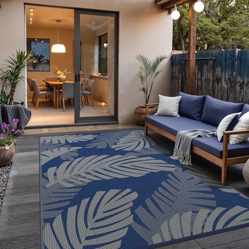Outdoor Rug Waterproof Plastic Rugs for Patio (40 Sq Ft)