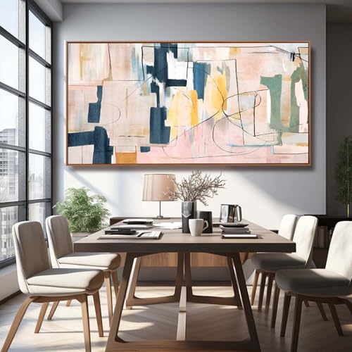 Abstract Wall Decor Modern Oversized Wall Art Black Line Wall Poster Printing 36"x70" Wall Decorations for Bedroom Office