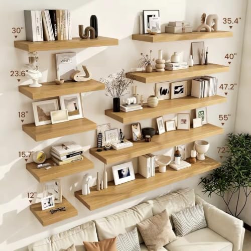 Floating Shelves for Wall 18x12” Set of 2 (2 Count)
