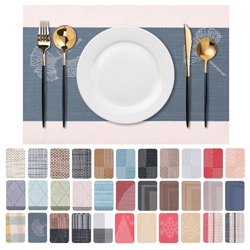 Placemats Set of 6 Washable Indoor (6 Count)