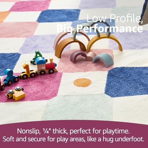 8x10 Kids Playroom Rug Washable Colorful Nursery Play Mat Berries (80 Sq Ft)