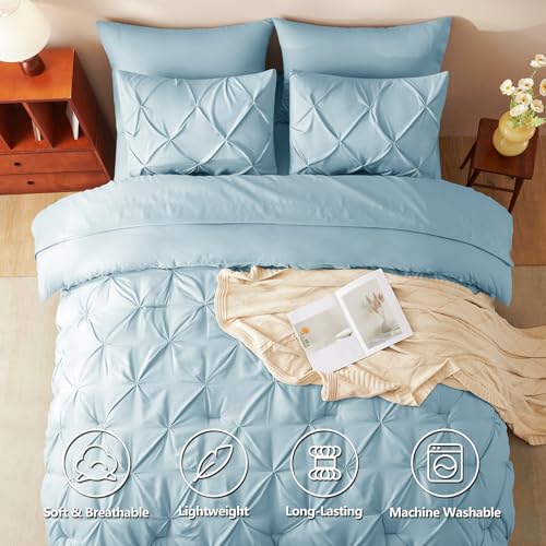 Twin XL Comforter Set Light Blue