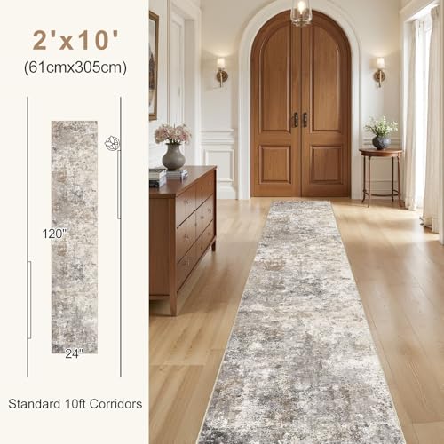 2x10 Washable Runner Rug for Hallway (20 Sq Ft)