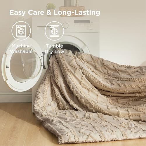 Tufted Boho Comforter Set King Size