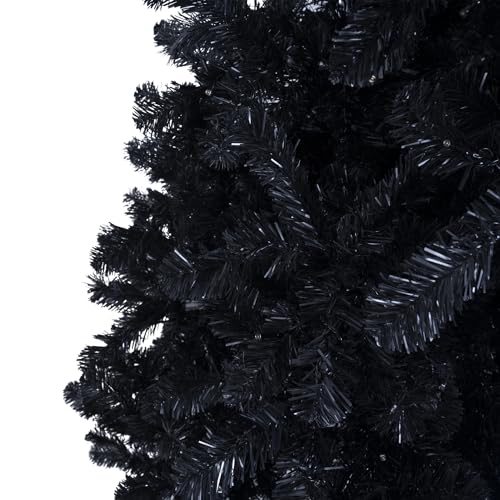 9ft Black Christmas Tree with Lights