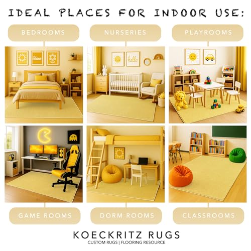 Soft & Colorful 11' Round Kids Classroom Area Rug