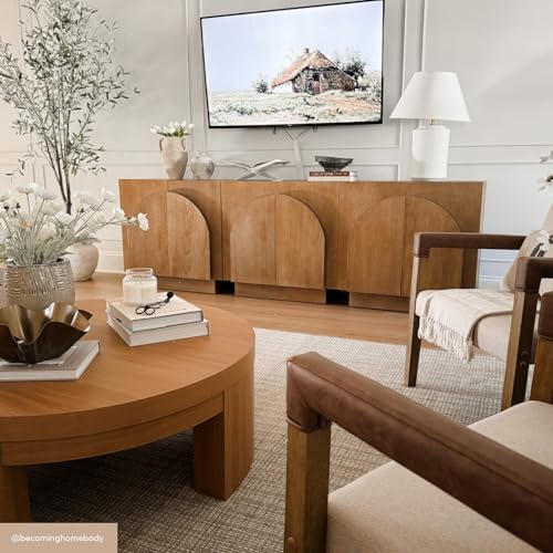 Iris Mid Century Modern Wood Sideboard Storage Accent Cabinet