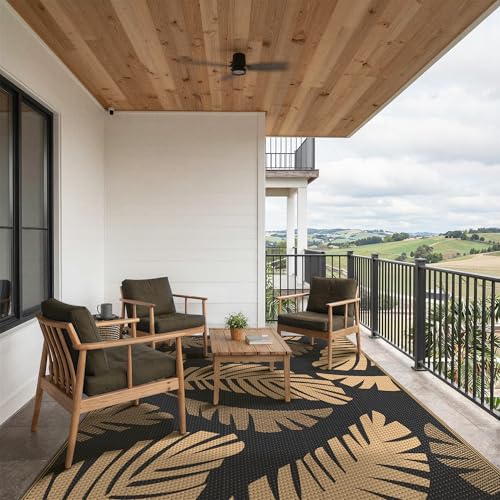 Outdoor Rug Waterproof Plastic Rugs for Patio (40 Sq Ft)