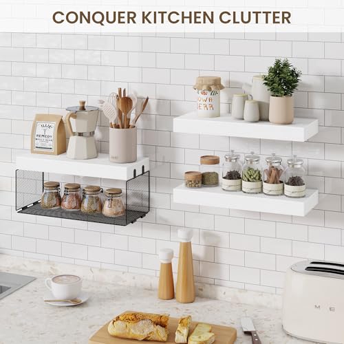 Bathroom Floating Shelf for Wall (3 Count)