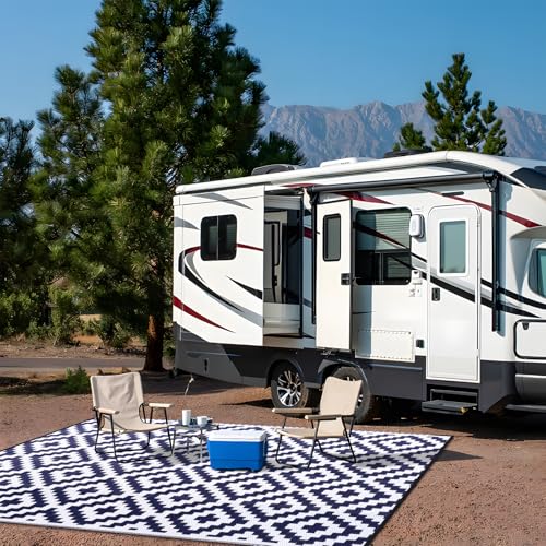 Outdoor Rug 10x14 ft Waterproof Reversible Mat (140 Sq Ft)
