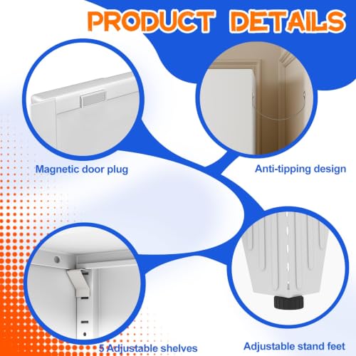 75.2" Tall Metal Storage Cabinet