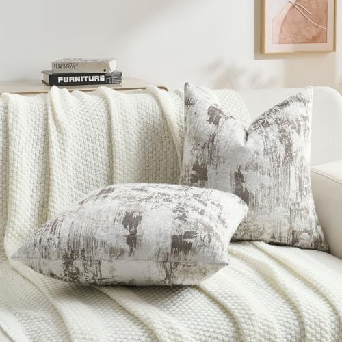 Pack of 2 Faux Cashmere Throw Pillow Covers 12x20 Inch (2 Count)