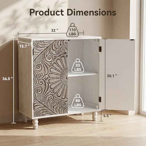 Set of 2 32" Sideboard Cabinets (2 Count)