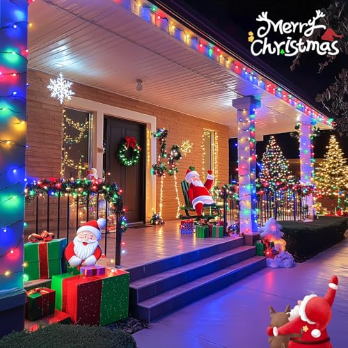600 LED Solar Christmas Lights Outdoor (2 Count)