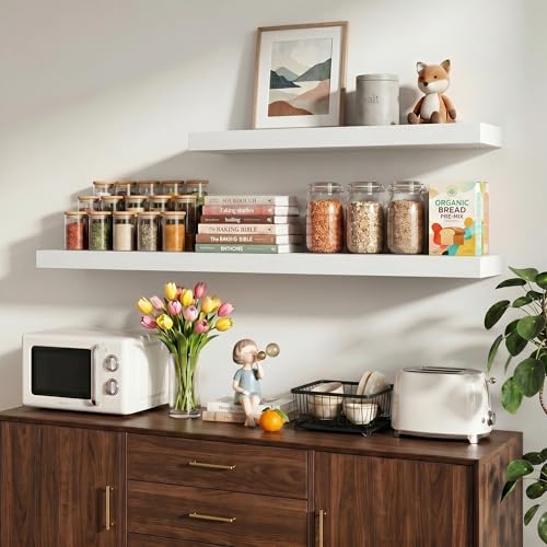 36 Inch Floating Shelves Wall Mounted for Display (2 Count)